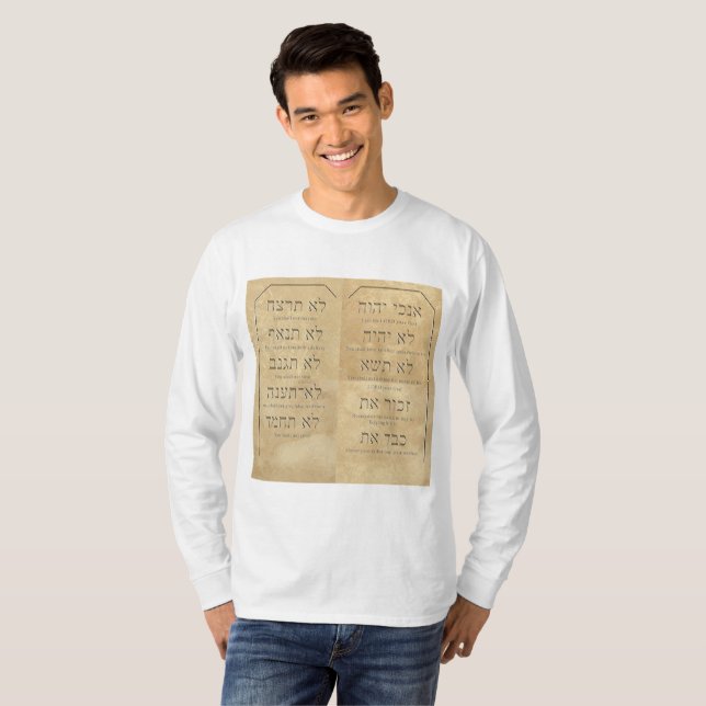 T-shirt à manches longues de base masculine (Devant entier)