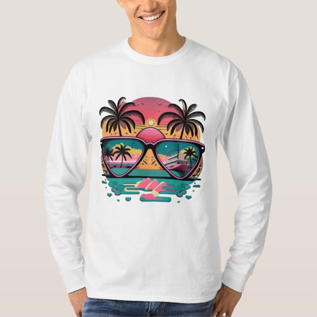 T-shirt à manches longues de base Vibes Nature (Devant)