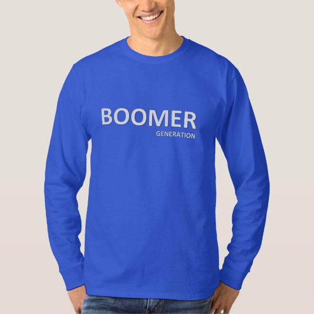 T-shirt à manches longues de génération BOOMER (Devant)