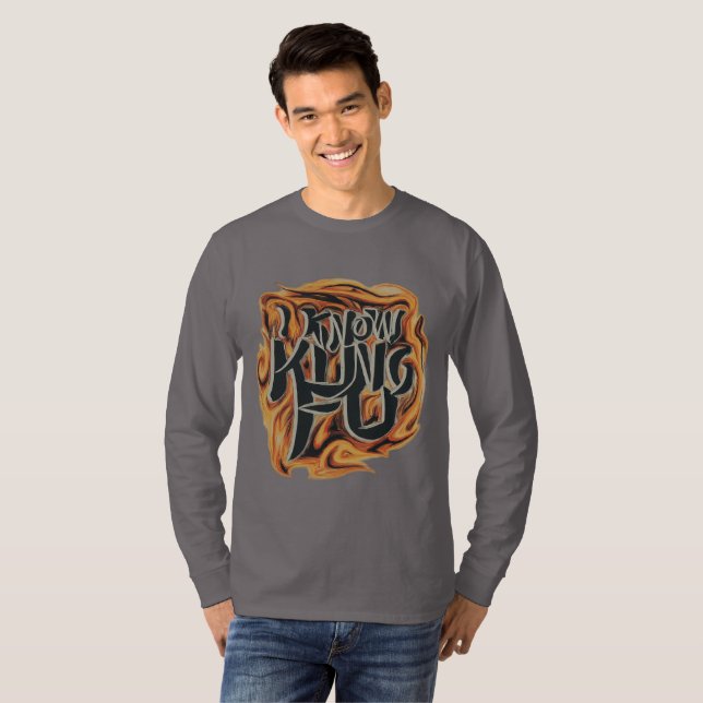 T-shirt à manches longues de haute qualité (Devant entier)
