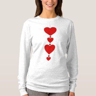 T-shirt à manches longues de la Saint-Valentin pou