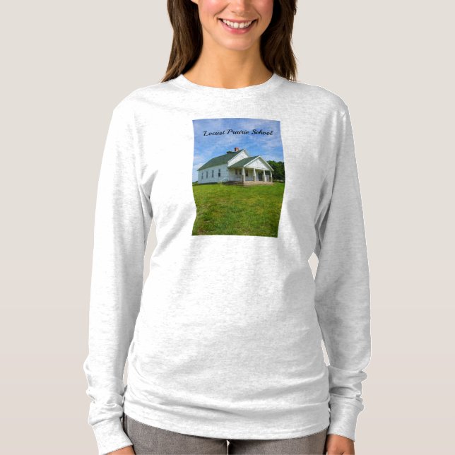 T-shirt à manches longues de l'école Locust Prairi (Devant)