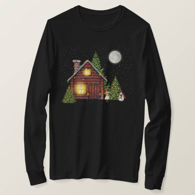 T-Shirt à manches longues de Noël (Design devant)