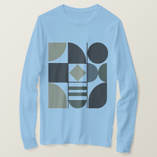 T-Shirt à manches longues formes assorties (Design devant)