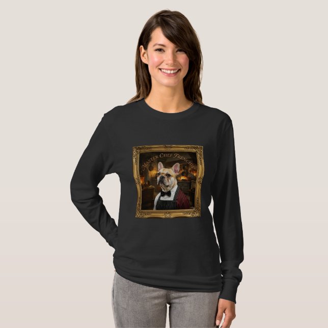 T-Shirt à manches longues French Bulldog dans un c (Devant entier)