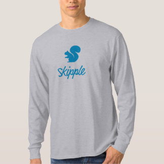 T-shirt à manches longues gris de Skipple