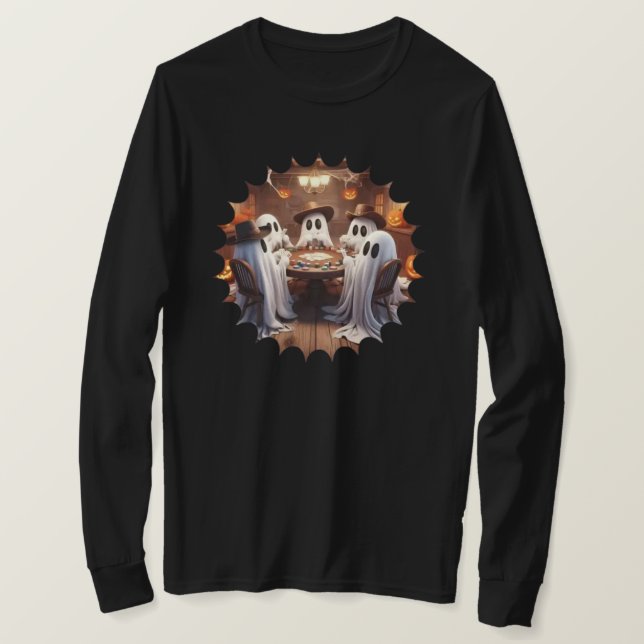 T-shirt à manches longues Halloween (Design devant)