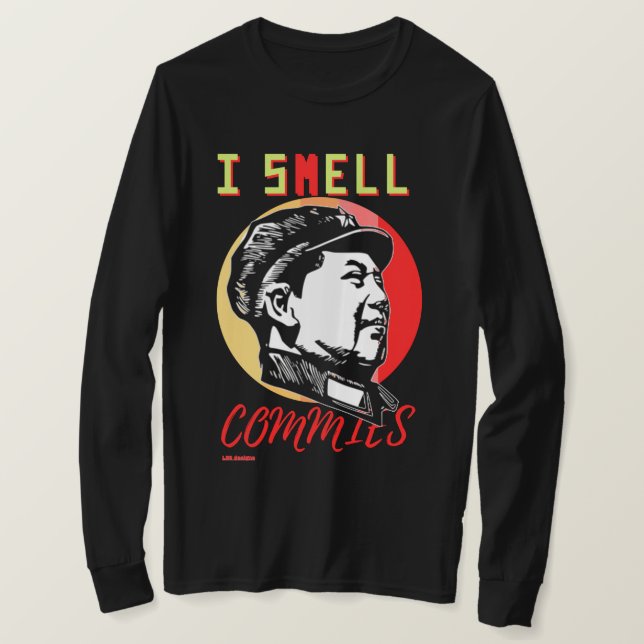 t-shirt à manches longues "I SMELL ENGES 2 : MAO" (Design devant)