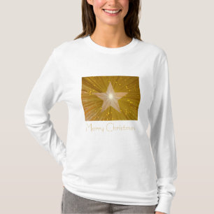 T-shirt à manches longues "Joyeux Noël" Gold Star