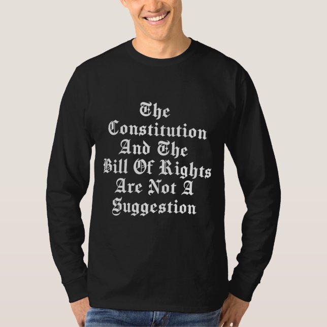 T-shirt à manches longues - La Constitution n'est  (Devant)