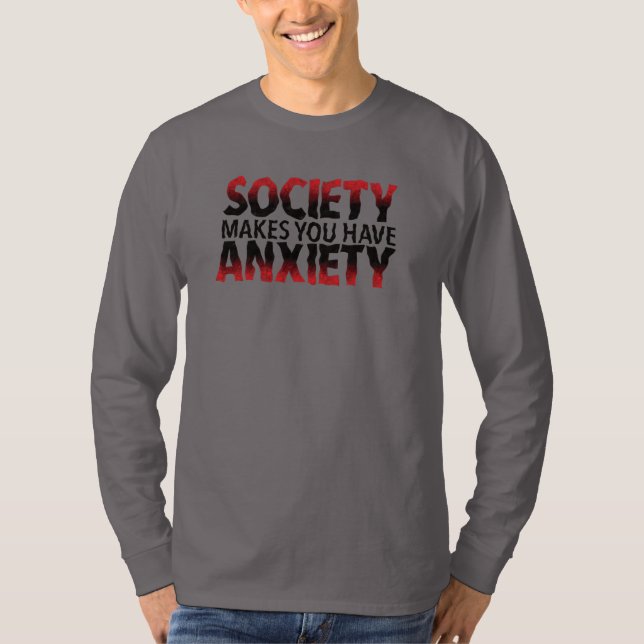T-Shirt à manches longues La société vous rend anx (Devant)