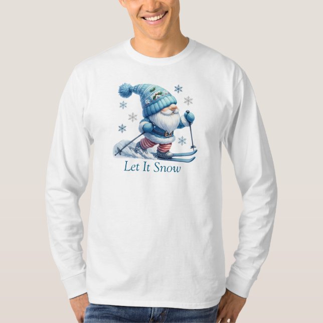 T-shirt à manches longues Let It Snow (Devant)