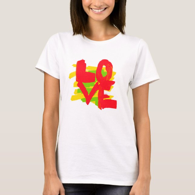 T-Shirt à manches longues Love Paint Brushes Color (Devant)