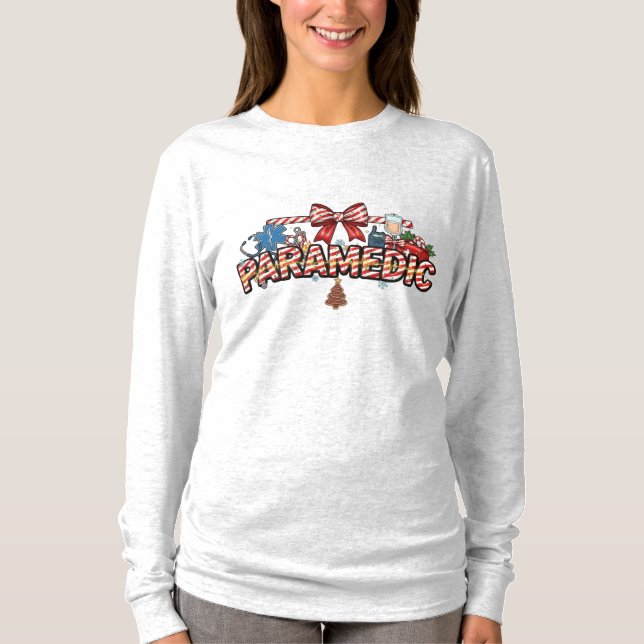 T-Shirt à manches longues Noël Paramedic (Devant)