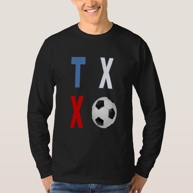 T-Shirt à manches longues noir TEXAS SPORT  (Devant)