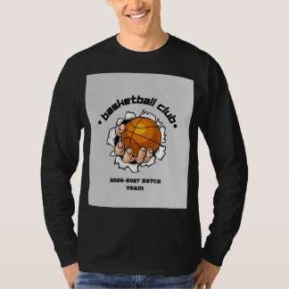 T-Shirt à manches longues pour basket-ball adulte
