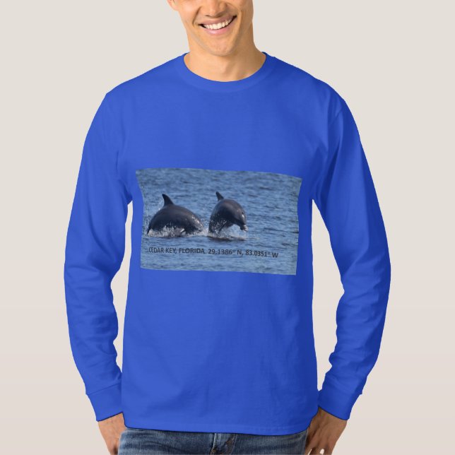 T-shirt à manches longues pour dauphins clés en cè (Devant)