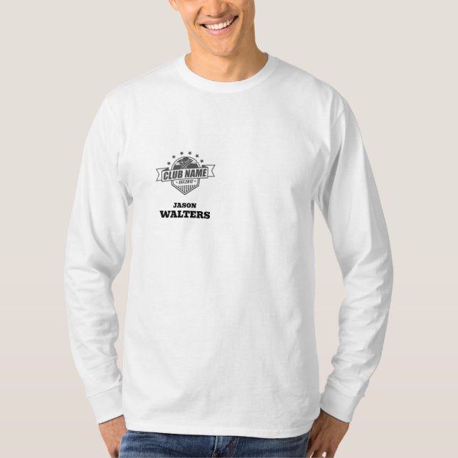 T-Shirt à manches longues pour équipe de hockey (Devant)