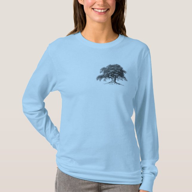 T-shirt à manches longues pour femmes en chêne (Devant)