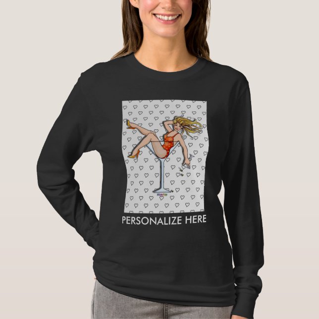T-shirt à manches longues pour femmes - Olivia dan (Devant)