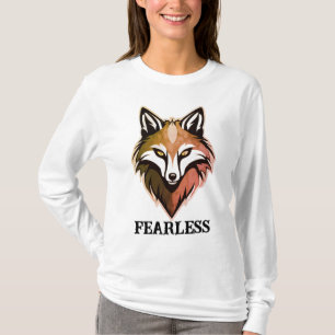 T-shirt à manches longues pour femmes Wolf sans pe