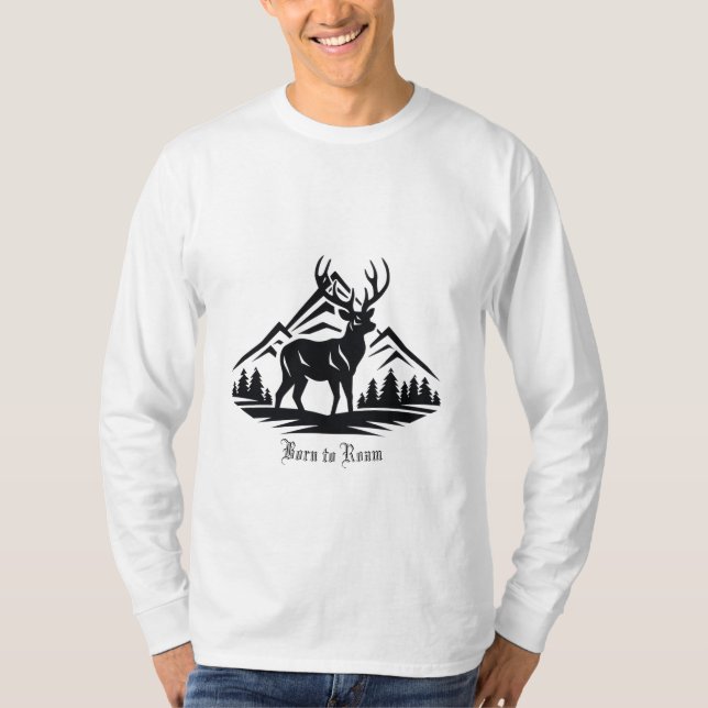 T-shirt à manches longues pour homme (Devant)