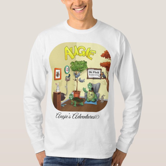 T-shirt à manches longues pour homme Augie la tort (Devant)