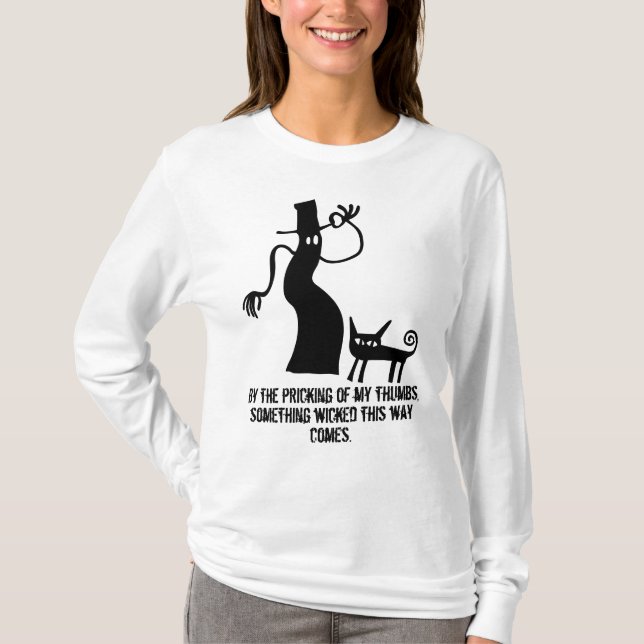 T-Shirt à manches longues pour la nuit d'Halloween (Devant)