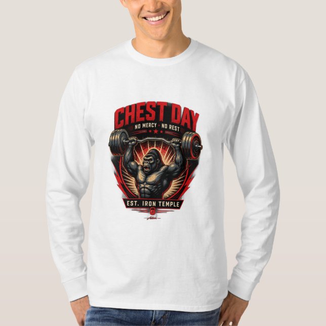 T-shirt à manches longues pour le jour de la poitr (Devant)