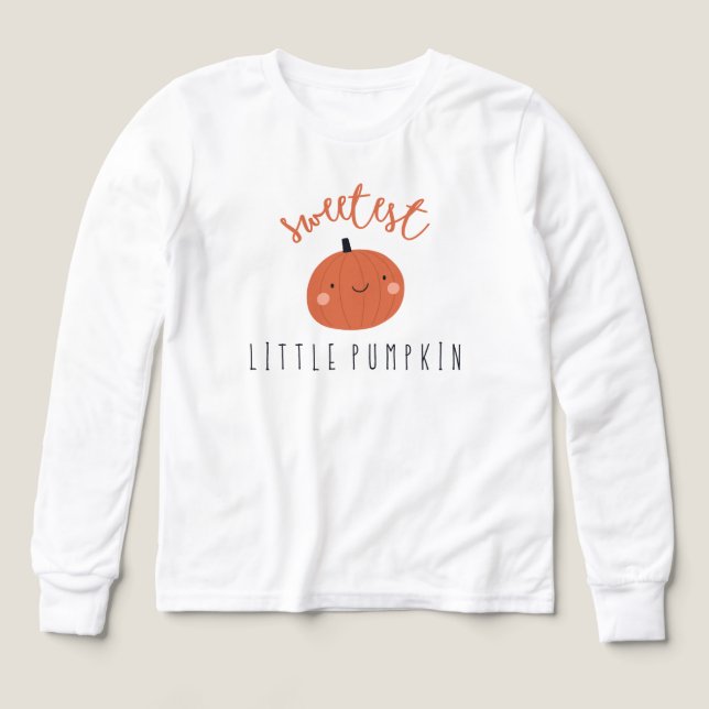 T-shirt à manches longues pour petits citrouilles  (Motif recto)