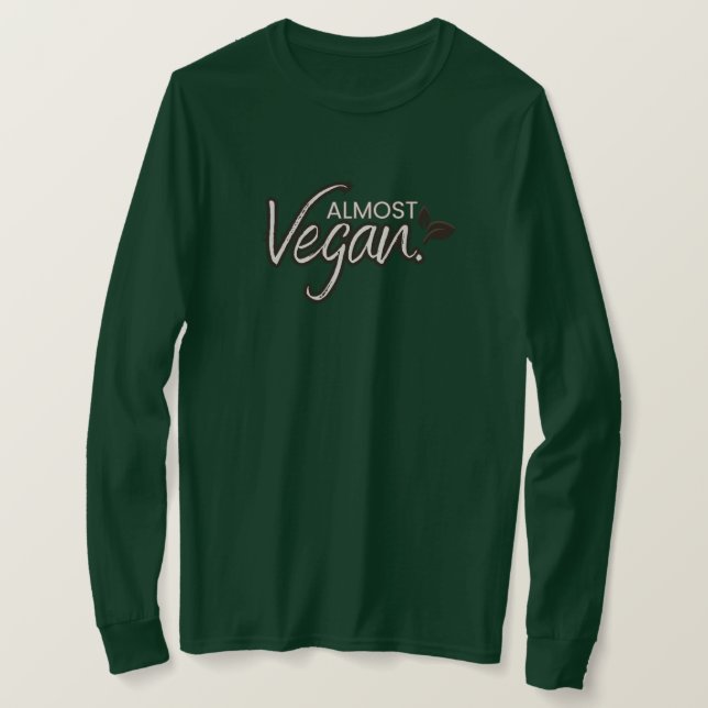 T-shirt à manches longues presque Vegan (Design devant)
