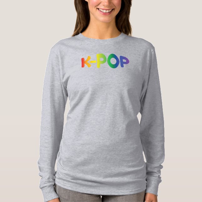 T-Shirt à manches longues Rainbow K-Pop Ver 2 (Devant)