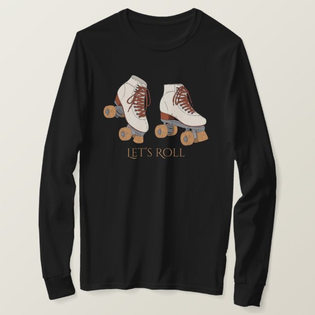 T-Shirt à manches longues Roller Skates (Design devant)