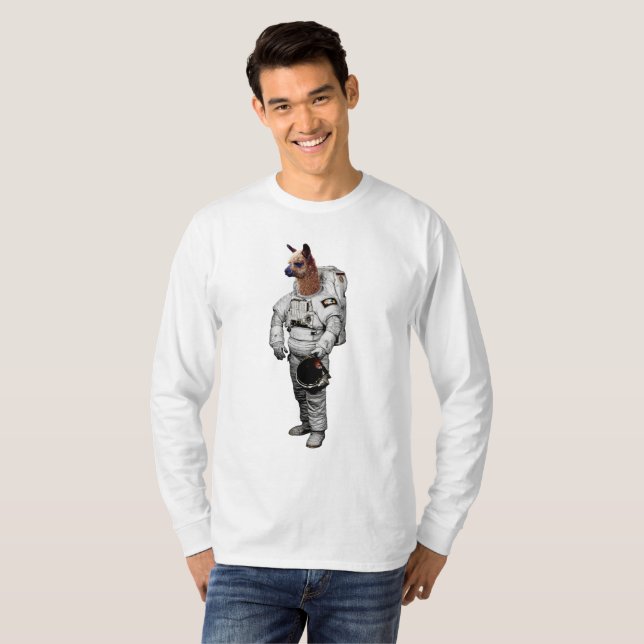 T-Shirt à manches longues Space Alpaca (Devant entier)