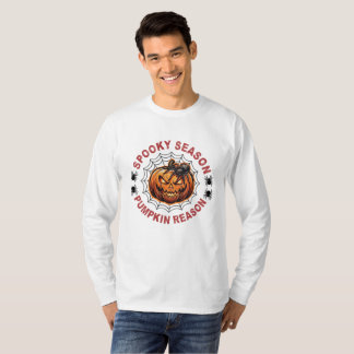 T-Shirt à manches longues Spooky Season Pumpkin Re