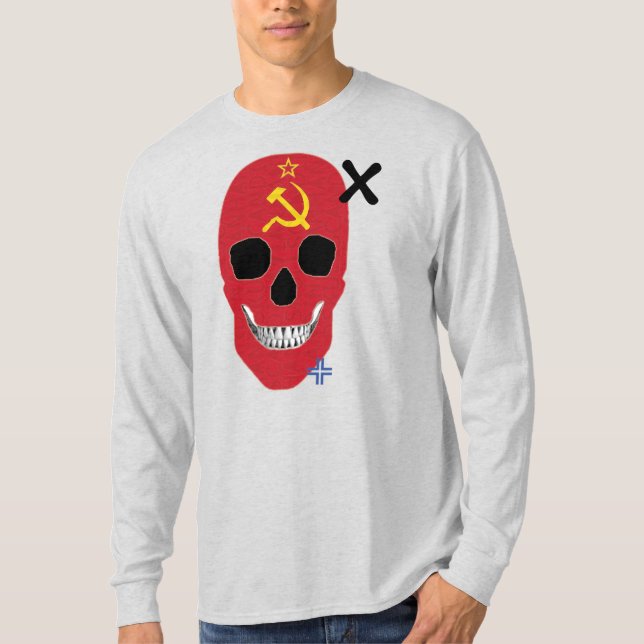 T-shirt à manches longues URSS HANDSKULL B2 (Devant)