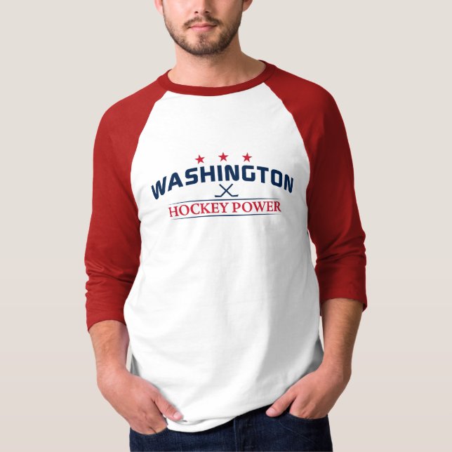 T-Shirt à manches longues Washington Hockey Power (Devant)