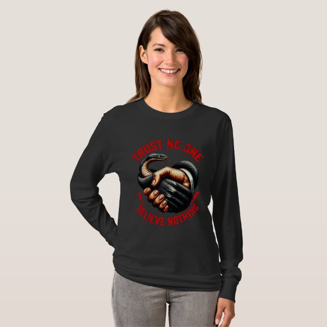 T-shirt à manches longues Women's Trust No One - N (Devant entier)