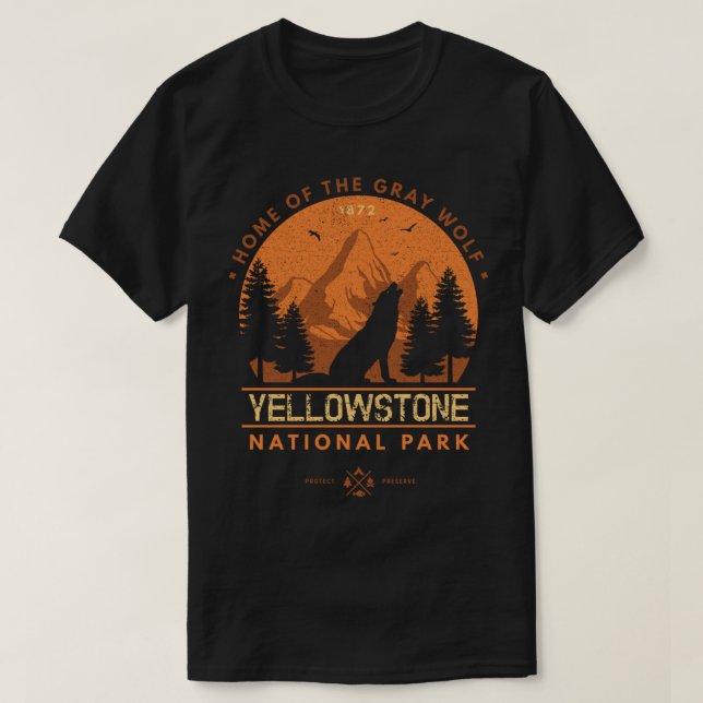 T-Shirt à Manches Longues Yellowstone Gris Hurleme (Design devant)