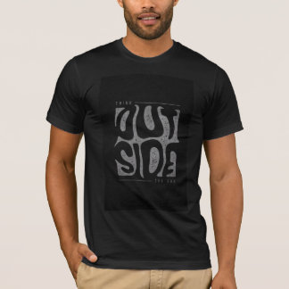 T-shirt à manches noires avec nouveau design