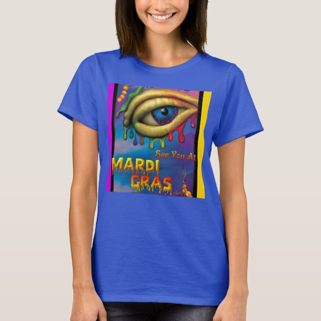 T-shirt À Mardi Gras Eye (Devant)