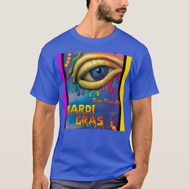 T-shirt À Mardi Gras Eye (Devant)