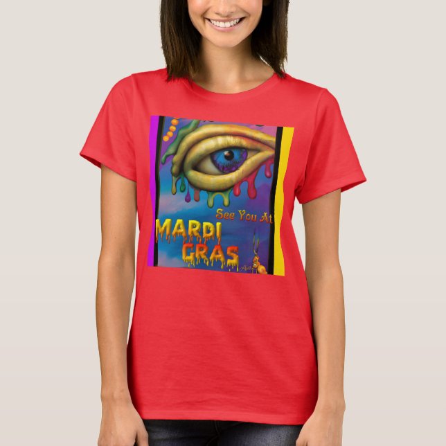 T-shirt À Mardi Gras Eye (Devant)