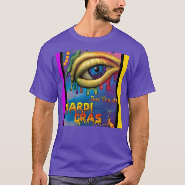 T-shirt À Mardi Gras Eye (Devant)