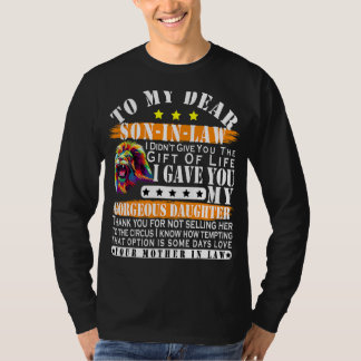 T-shirt À mon cher fils en droit, je ne t'ai pas donné le