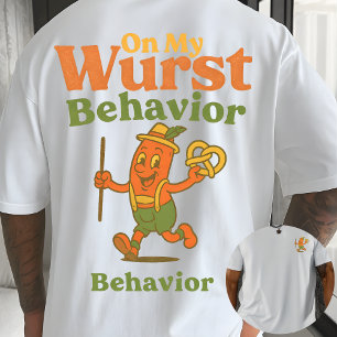 T-shirt À mon comportement de saucisse le plus drôle Oktob