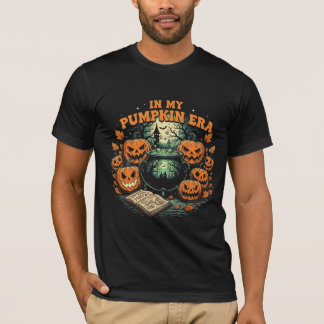 T-shirt À mon époque de citrouille rétro et effrayant Hall