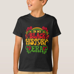 T-shirt À mon époque de l'histoire noire rétro Mois de l'h