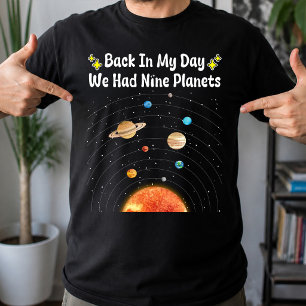 T-shirt À Mon Époque Nous Avions Neuf Planètes Pluton Astr