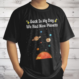 T-shirt À Mon Époque Nous Avions Neuf Planètes Pluton Astr